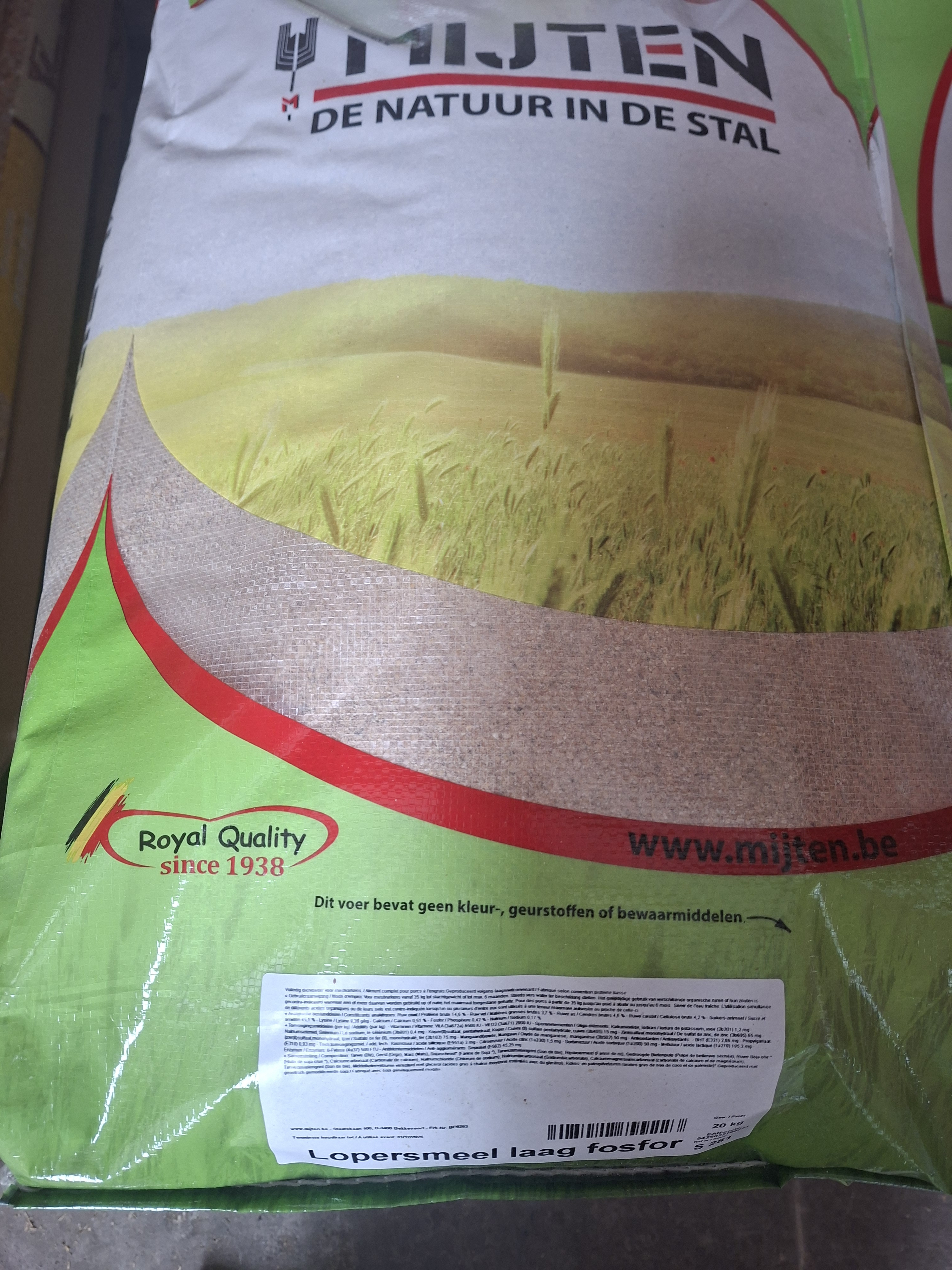 Afbeelding van Loopvarkensmeel - 20 kg